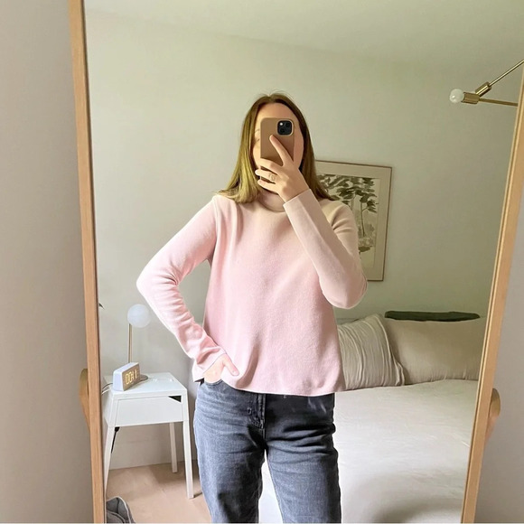 COS A-Line Milano 100% Cotton Sweater Jumper in Dusty Pink Size S - Picture 7 of 7